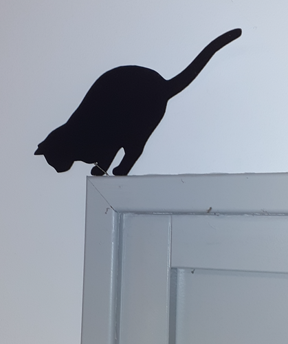 Décoration de porte - Chat